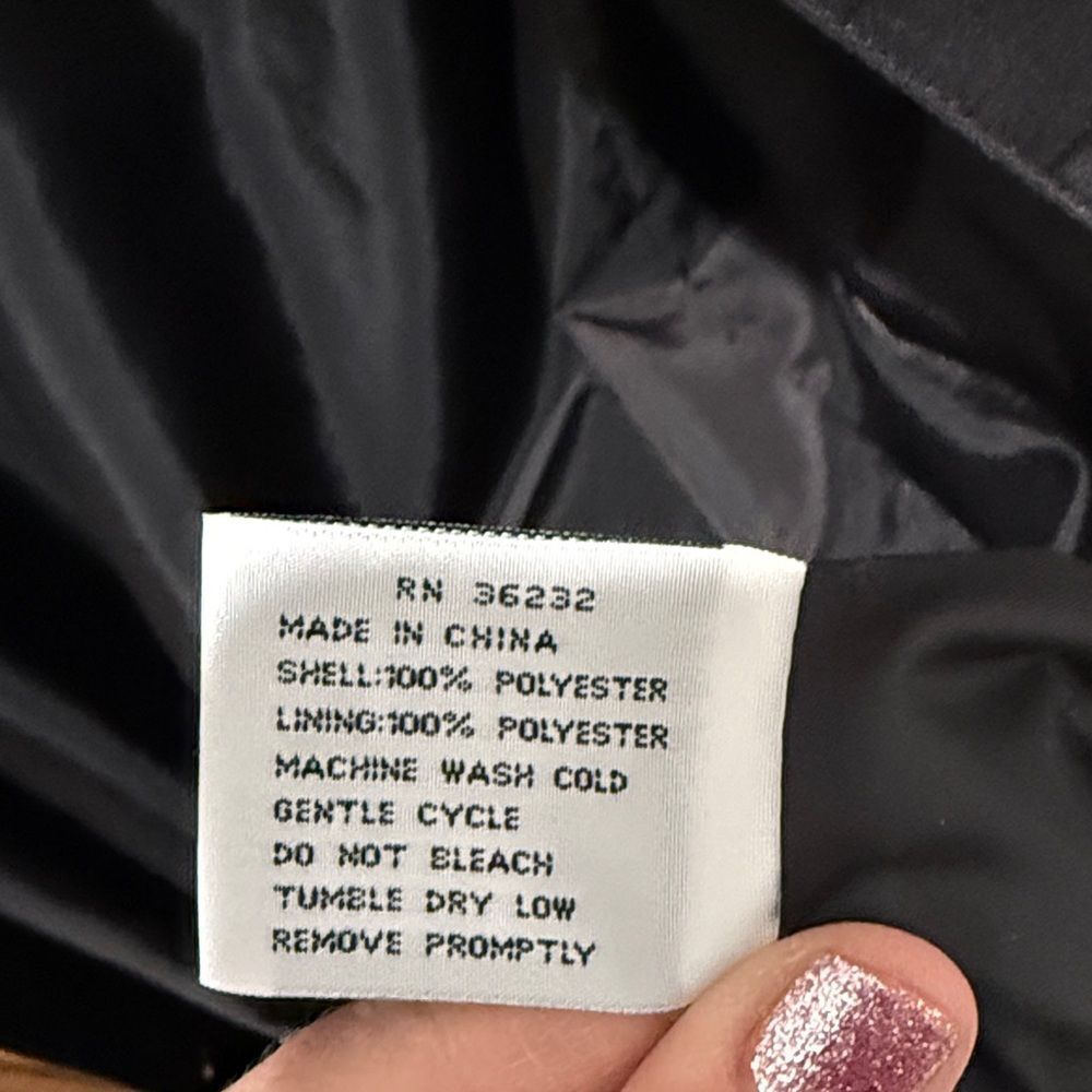 Talbots women’s Vintage Black Trench Coat - Picture 7 of 9